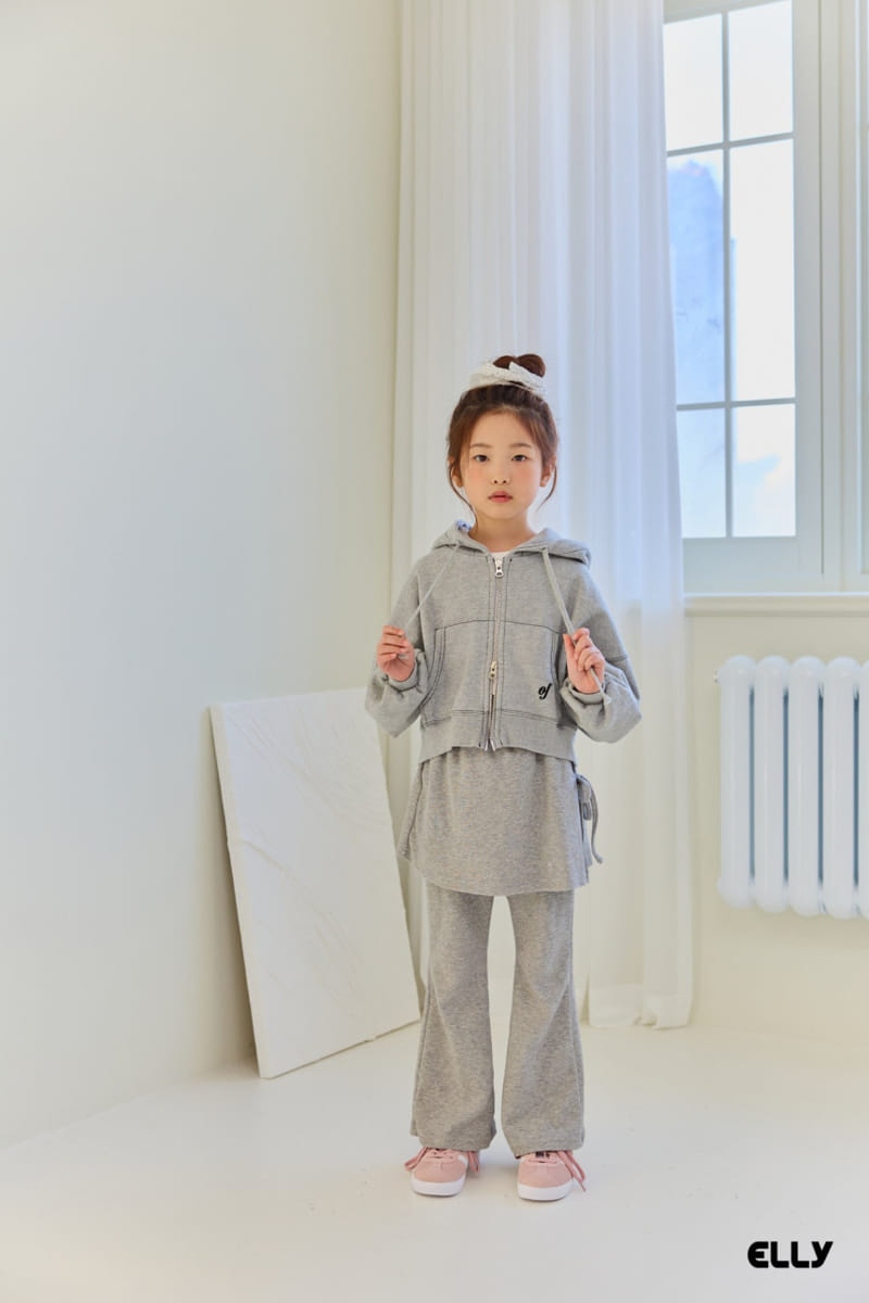 Ellymolly - Korean Children Fashion - #kidsstore - Ove Crop Hoody Zip Up  - 6