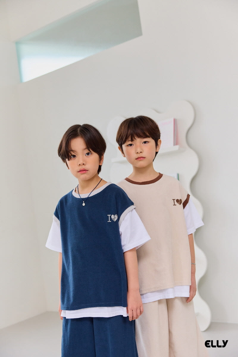 Ellymolly - Korean Children Fashion - #kidsstore - I Love Combi Tee  - 10