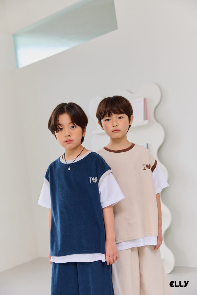Ellymolly - Korean Children Fashion - #kidsstore - I Love Combi Tee  - 10