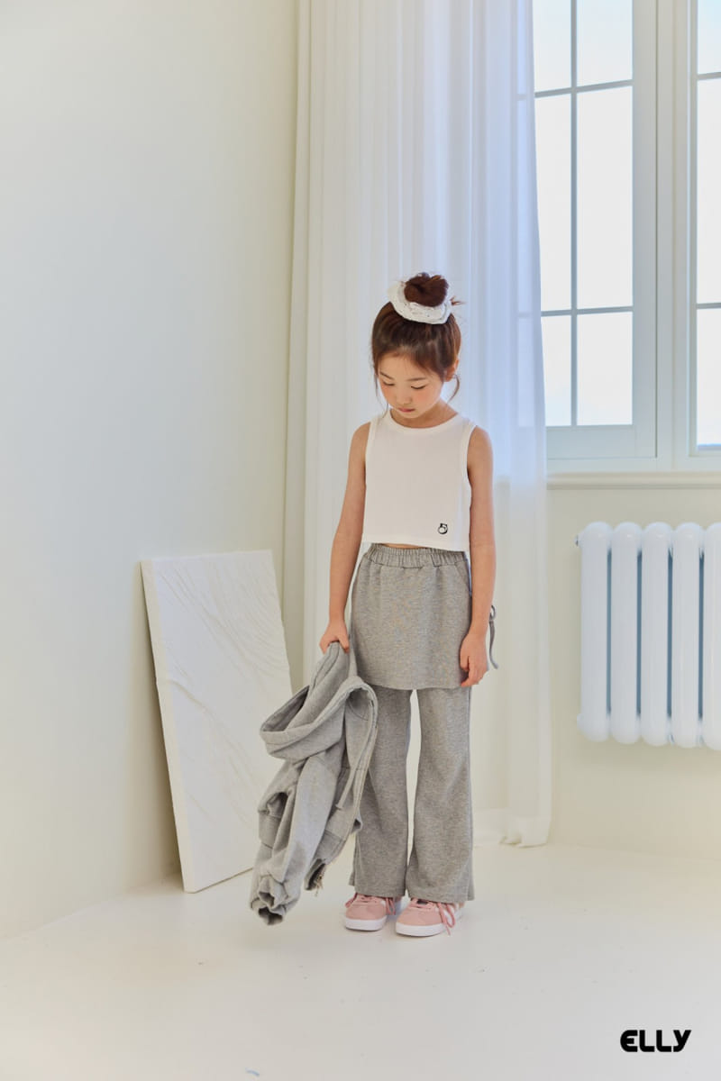 Ellymolly - Korean Children Fashion - #kidzfashiontrend - Terry Wrap Boots Cut Pants - 6