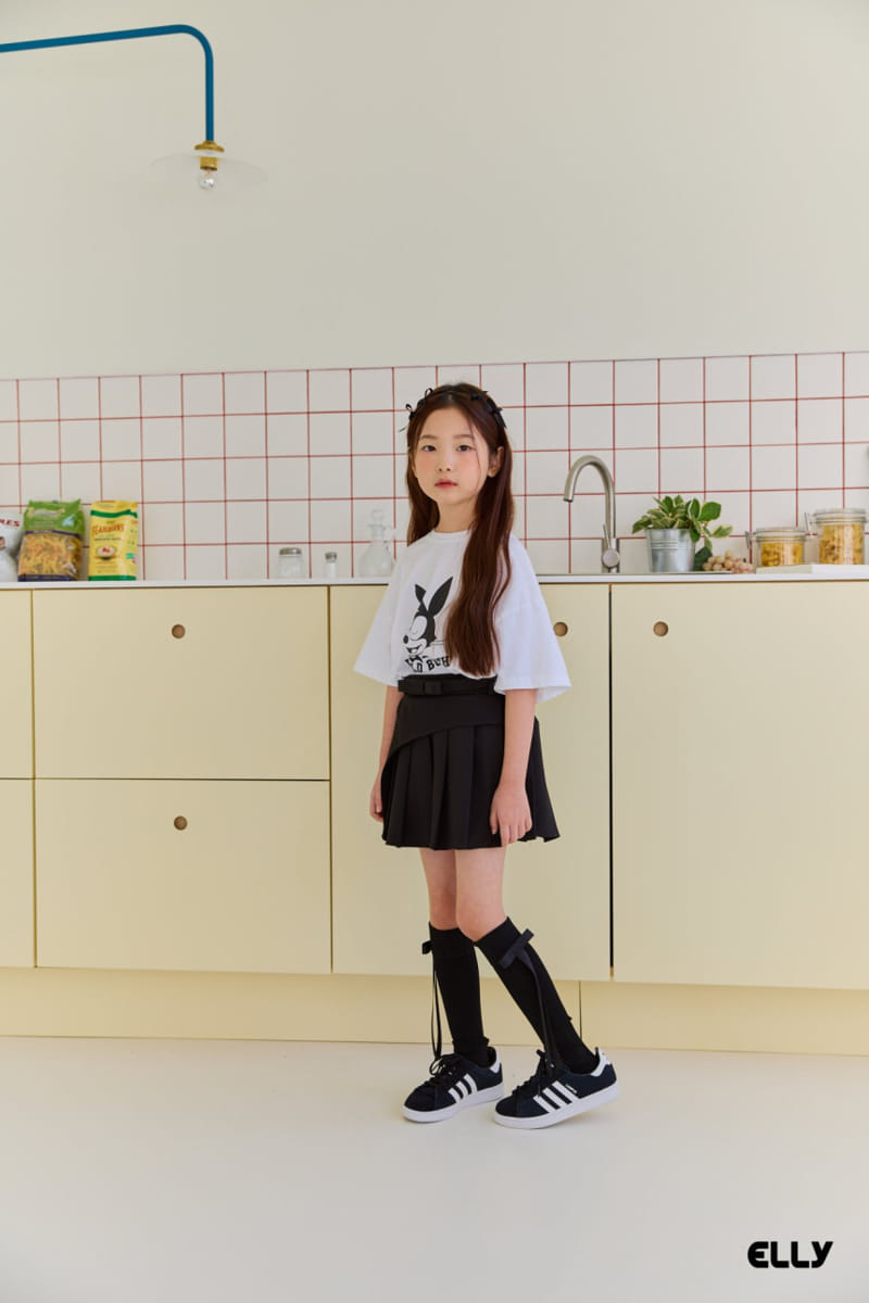 Ellymolly - Korean Children Fashion - #kidsstore - Holly Unbalance Wrinkle Skirt - 4