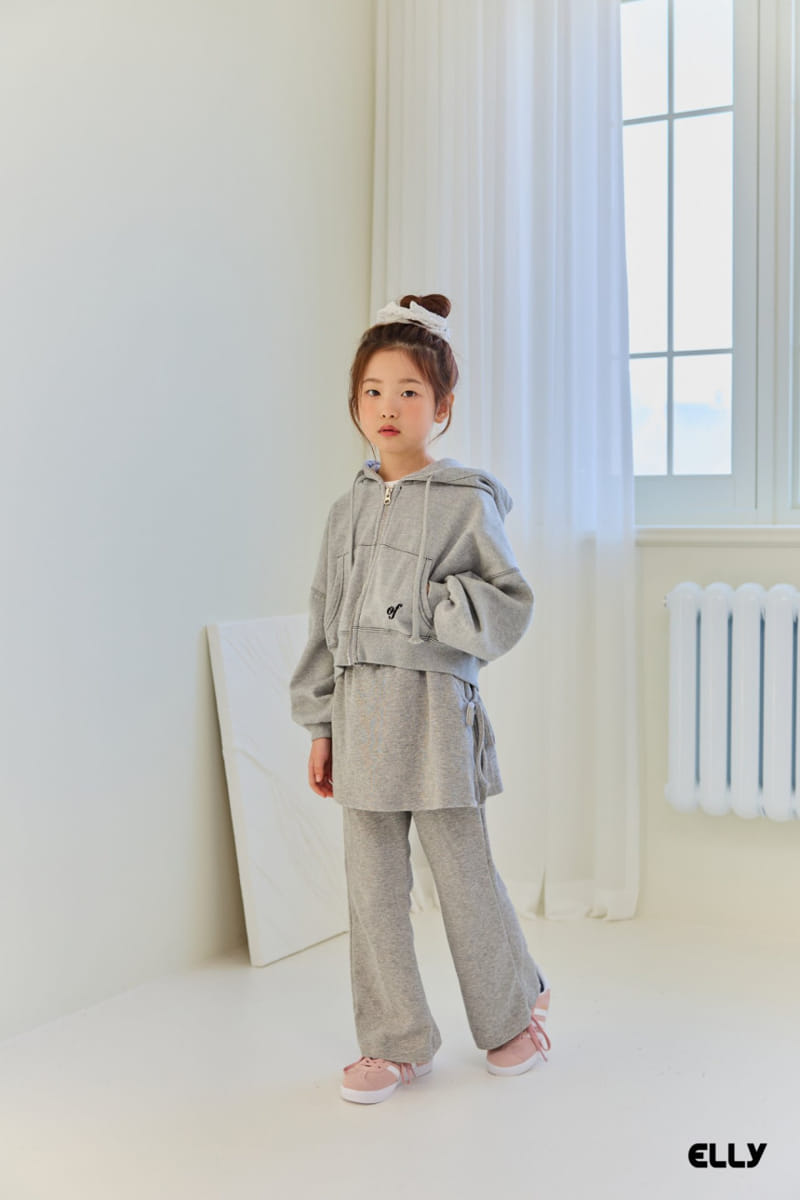 Ellymolly - Korean Children Fashion - #kidzfashiontrend - Ove Crop Hoody Zip Up  - 7