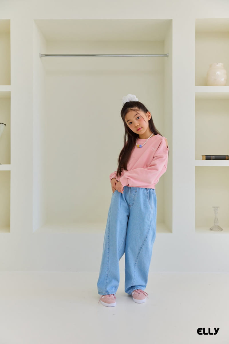 Ellymolly - Korean Children Fashion - #kidzfashiontrend - Unbalance Slit Sweatshirt - 7