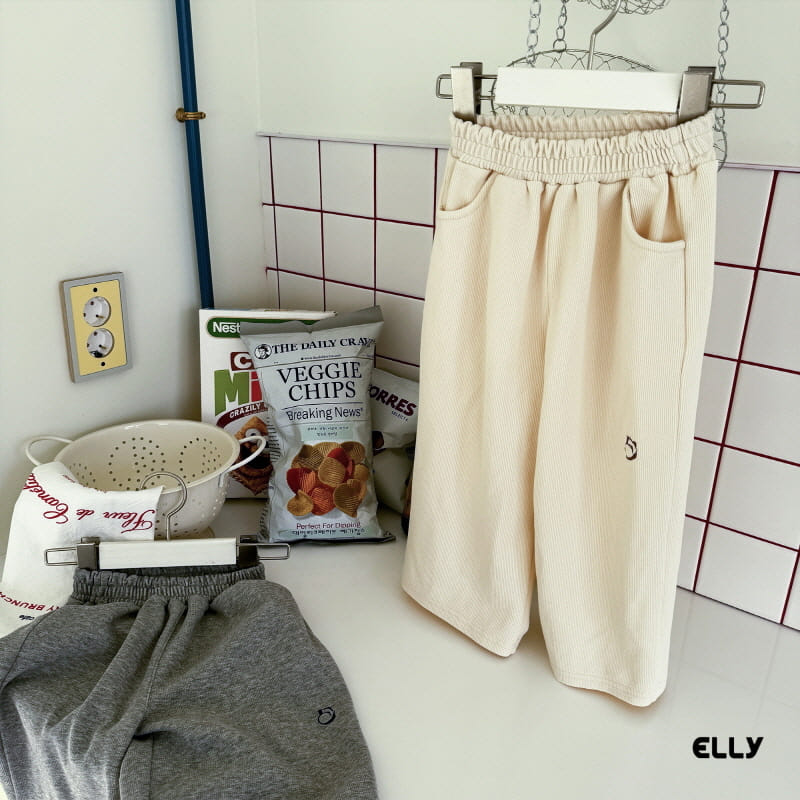 Ellymolly - Korean Children Fashion - #kidzfashiontrend - Initials Wide Pants - 6