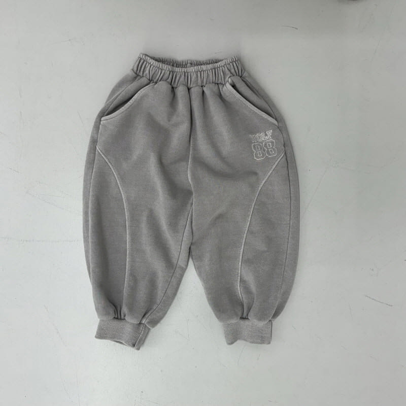 Ellymolly - Korean Children Fashion - #kidzfashiontrend - Wolf Dyeing Jogger Pants - 3