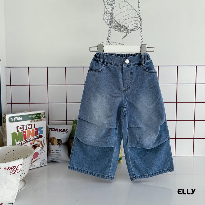 Ellymolly - Korean Children Fashion - #kidzfashiontrend - Damage Wrinkle Denim Pants
