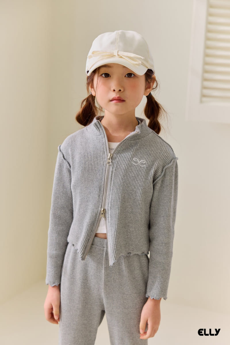 Ellymolly - Korean Children Fashion - #littlefashionista - Ribbon Two Way Zip Up - 11