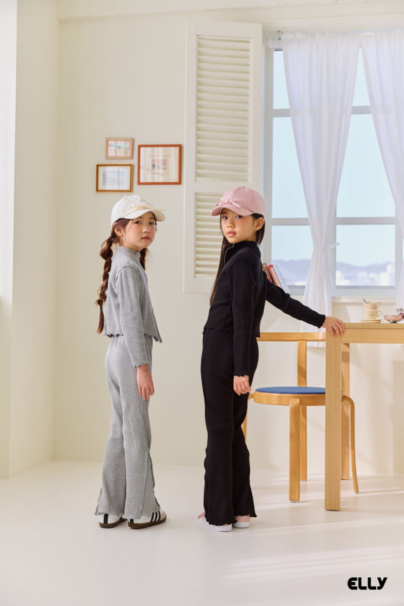 Ellymolly - Korean Children Fashion - #littlefashionista - Side Slit Boots Cut Pants - 9