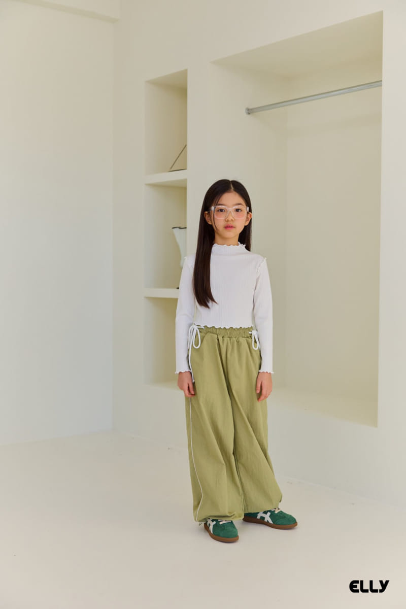 Ellymolly - Korean Children Fashion - #littlefashionista - Side Ribbon String Pants - 5