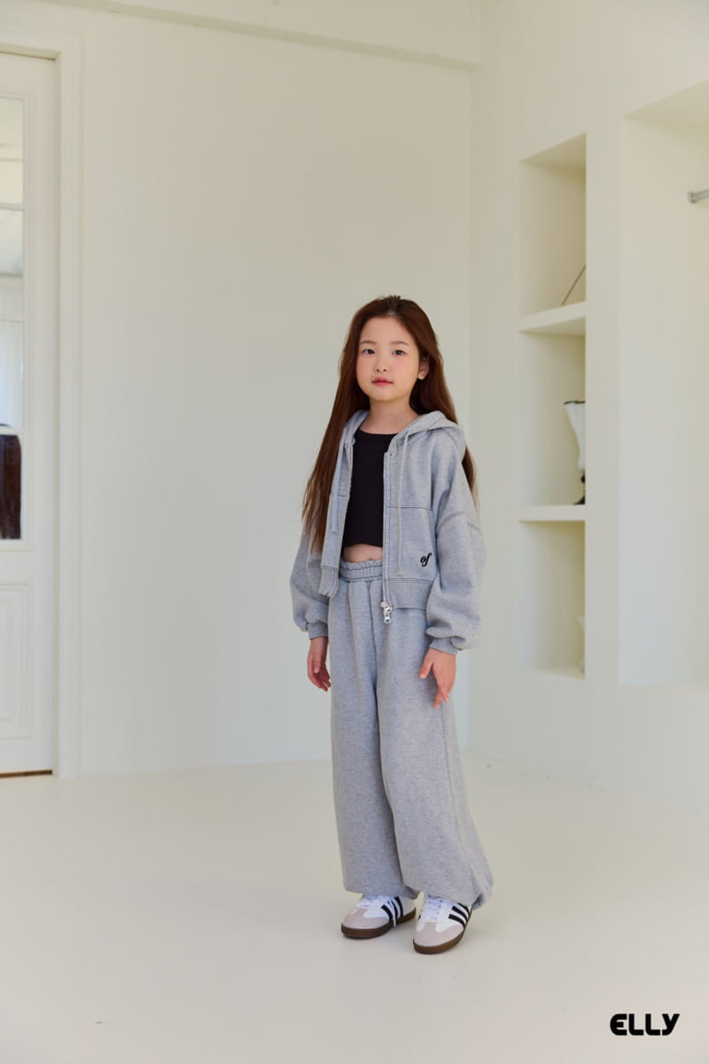 Ellymolly - Korean Children Fashion - #littlefashionista - Ove Crop Hoody Zip Up  - 9
