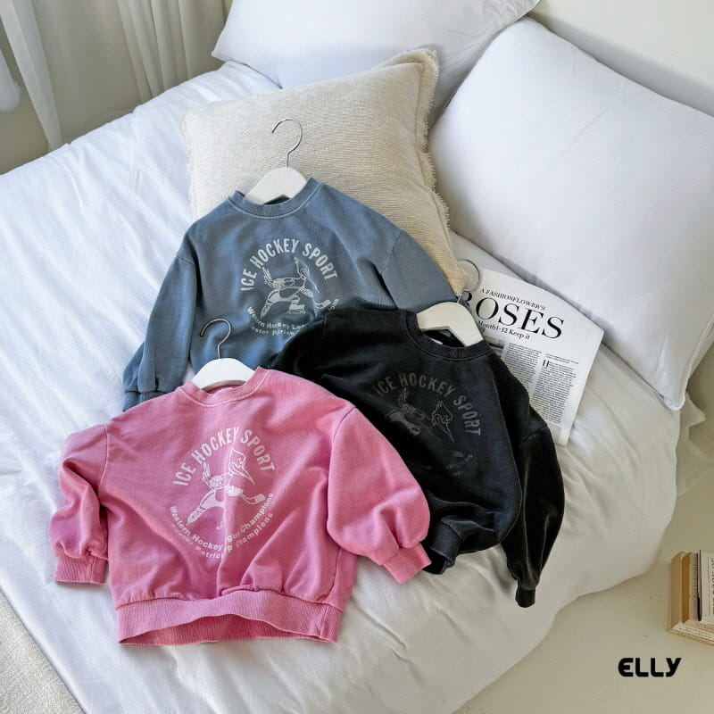 Ellymolly - Korean Children Fashion - #littlefashionista - Ice Hockey Dyeing Sweatshirt