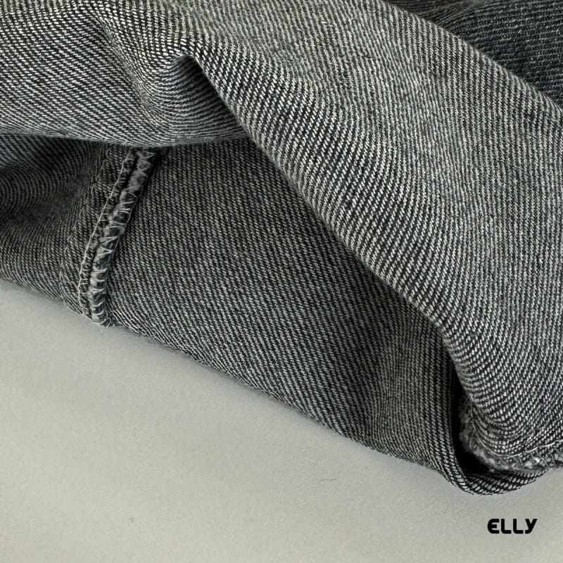 Ellymolly - Korean Children Fashion - #Kfashion4kids - Slit Roll Up Denim Pants - 4