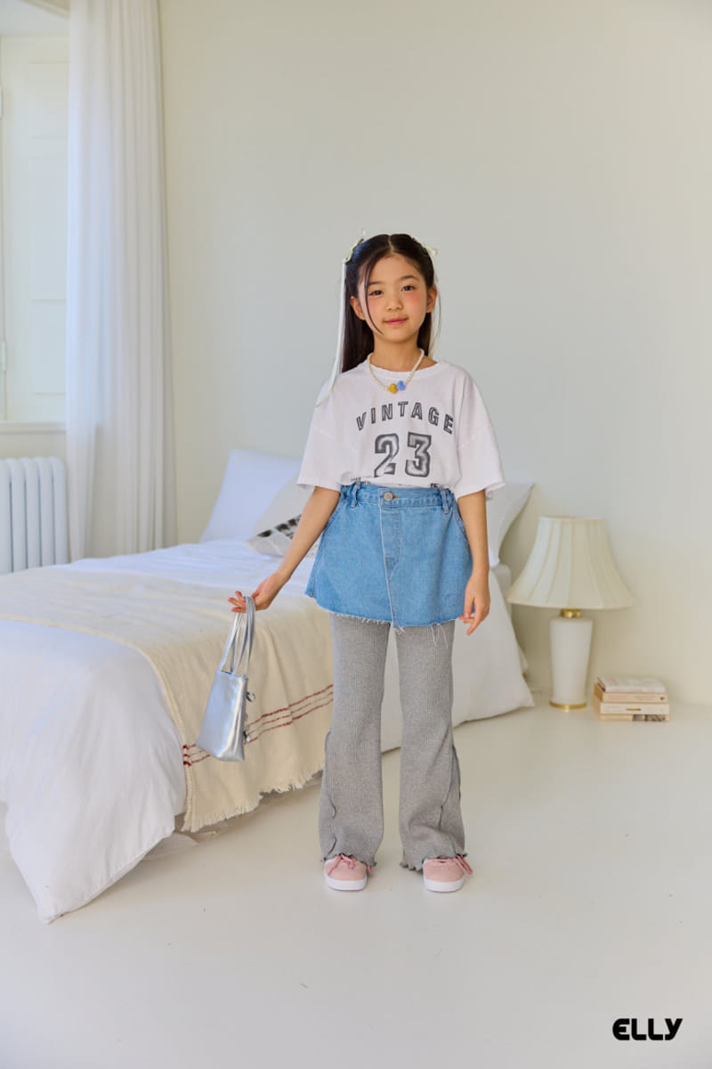 Ellymolly - Korean Children Fashion - #magicofchildhood - Wrap Denim Skirt - 2