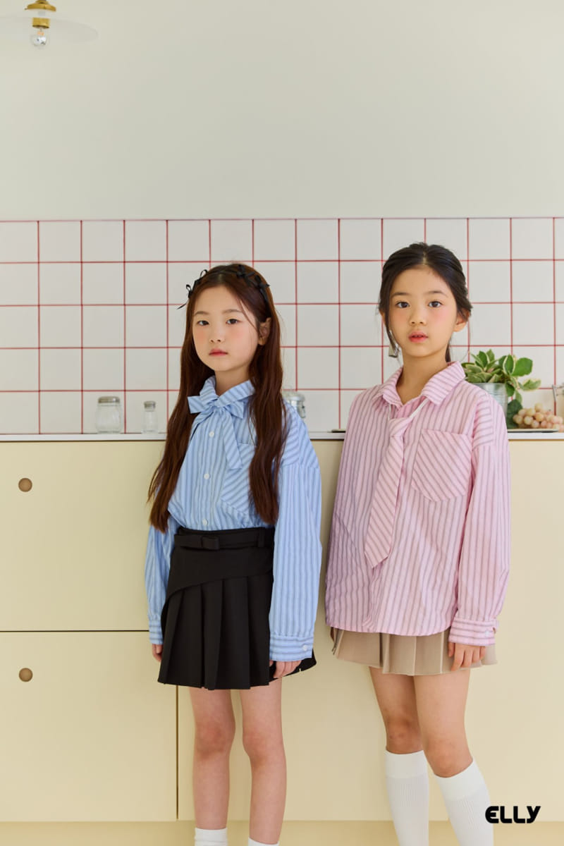 Ellymolly - Korean Children Fashion - #magicofchildhood - Holly Unbalance Wrinkle Skirt - 7