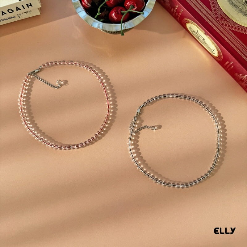 Ellymolly - Korean Children Fashion - #magicofchildhood - Clear Bead Necklace