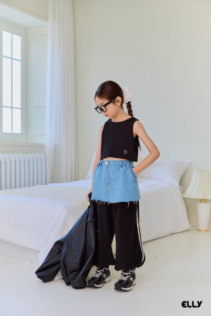 Ellymolly - Korean Children Fashion - #minifashionista - Wrap Denim Skirt - 3
