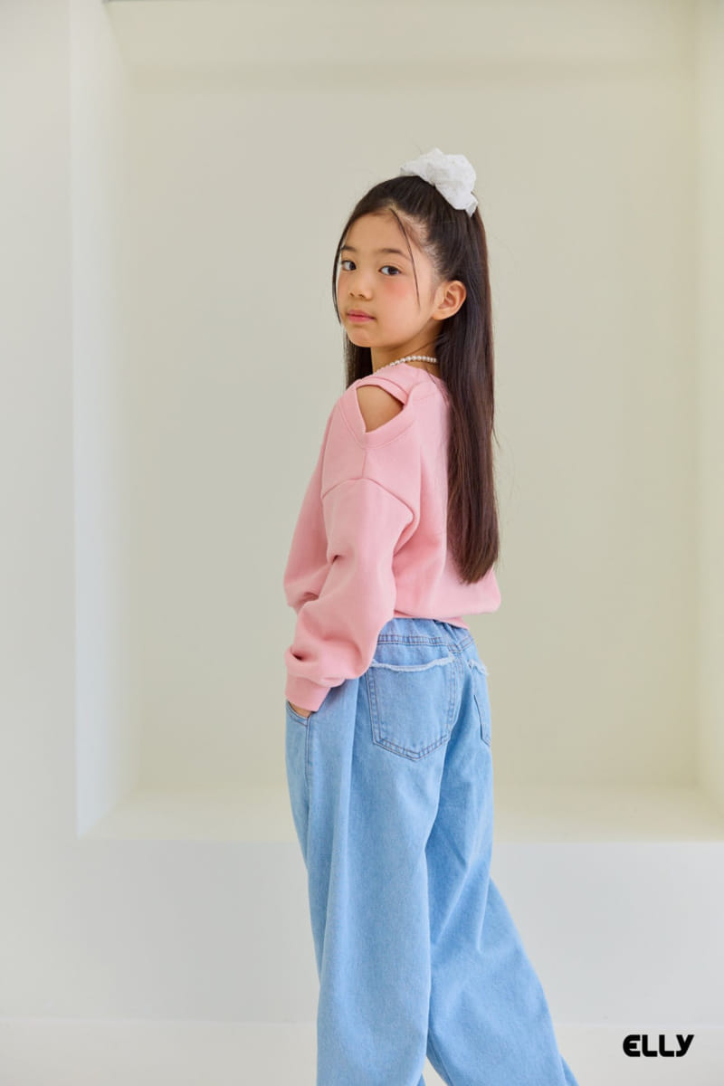 Ellymolly - Korean Children Fashion - #minifashionista - Curve Denim Pants - 6