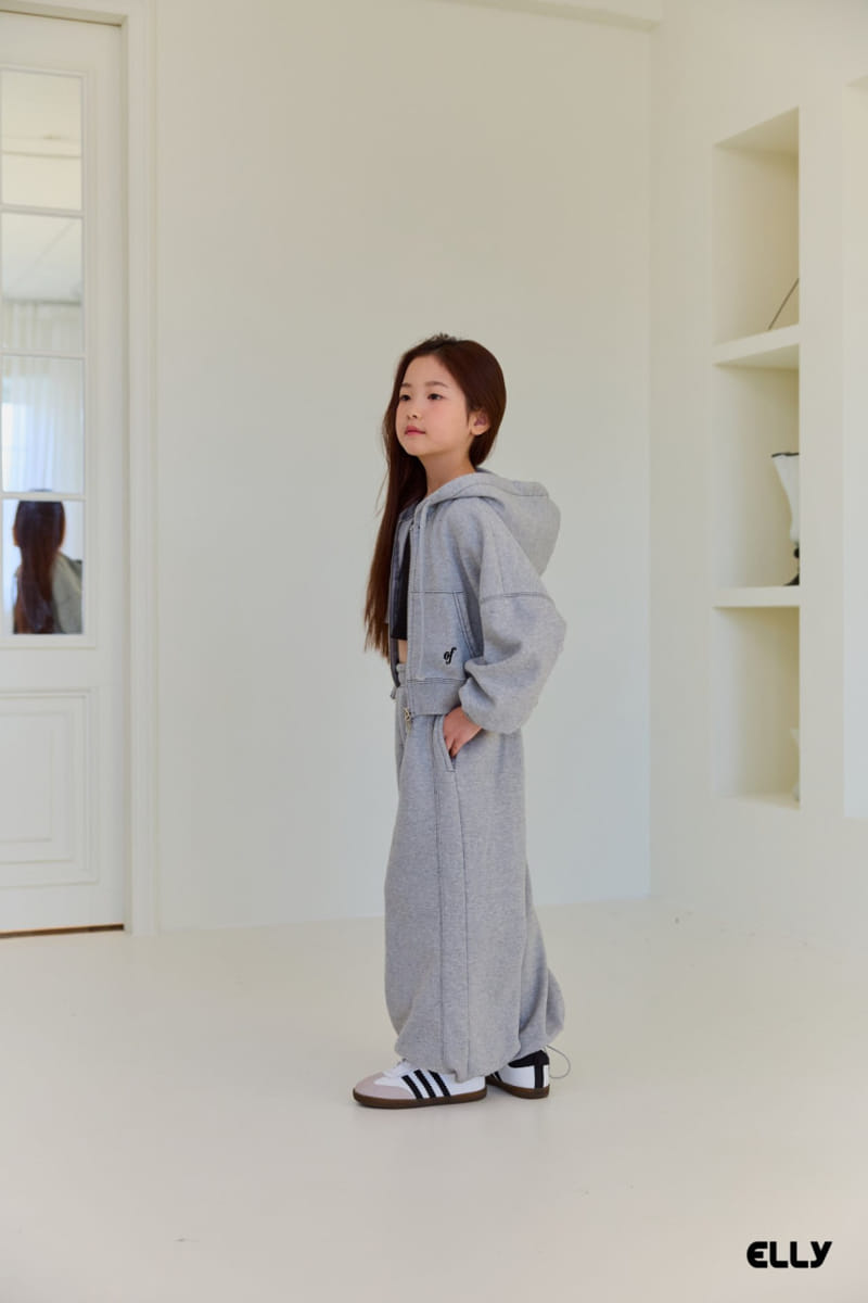 Ellymolly - Korean Children Fashion - #minifashionista - Ove Crop Hoody Zip Up  - 11