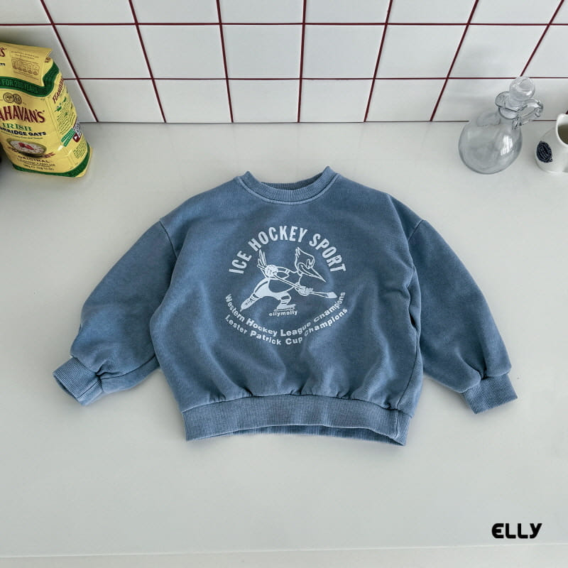Ellymolly - Korean Children Fashion - #minifashionista - Ice Hockey Dyeing Sweatshirt - 3