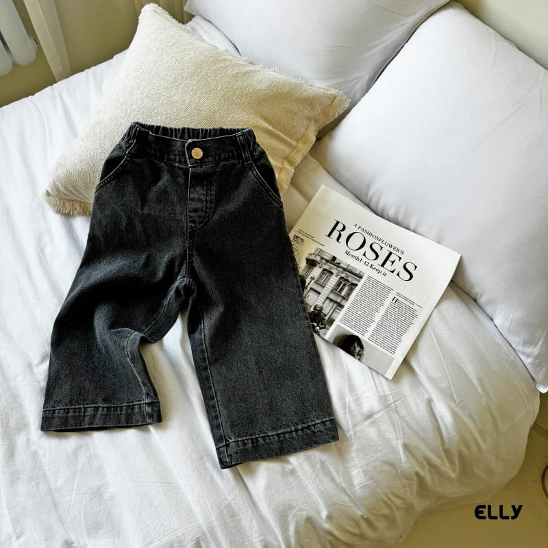 Ellymolly - Korean Children Fashion - #minifashionista - Slit Roll Up Denim Pants - 6