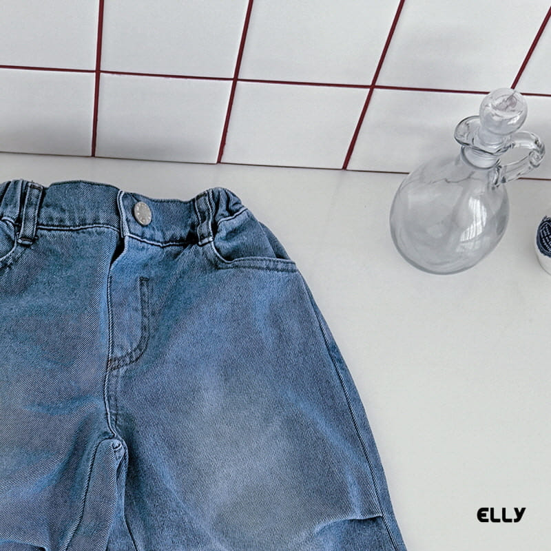 Ellymolly - Korean Children Fashion - #minifashionista - Damage Wrinkle Denim Pants - 5