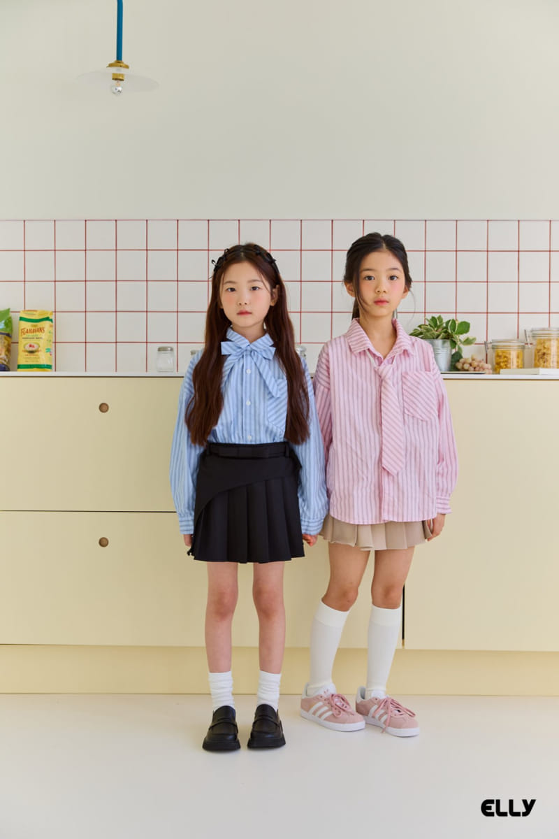 Ellymolly - Korean Children Fashion - #prettylittlegirls - Holly Unbalance Wrinkle Skirt - 9