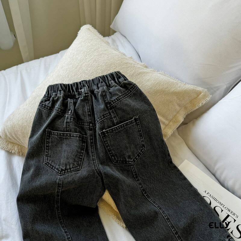 Ellymolly - Korean Children Fashion - #prettylittlegirls - Slit Roll Up Denim Pants - 7