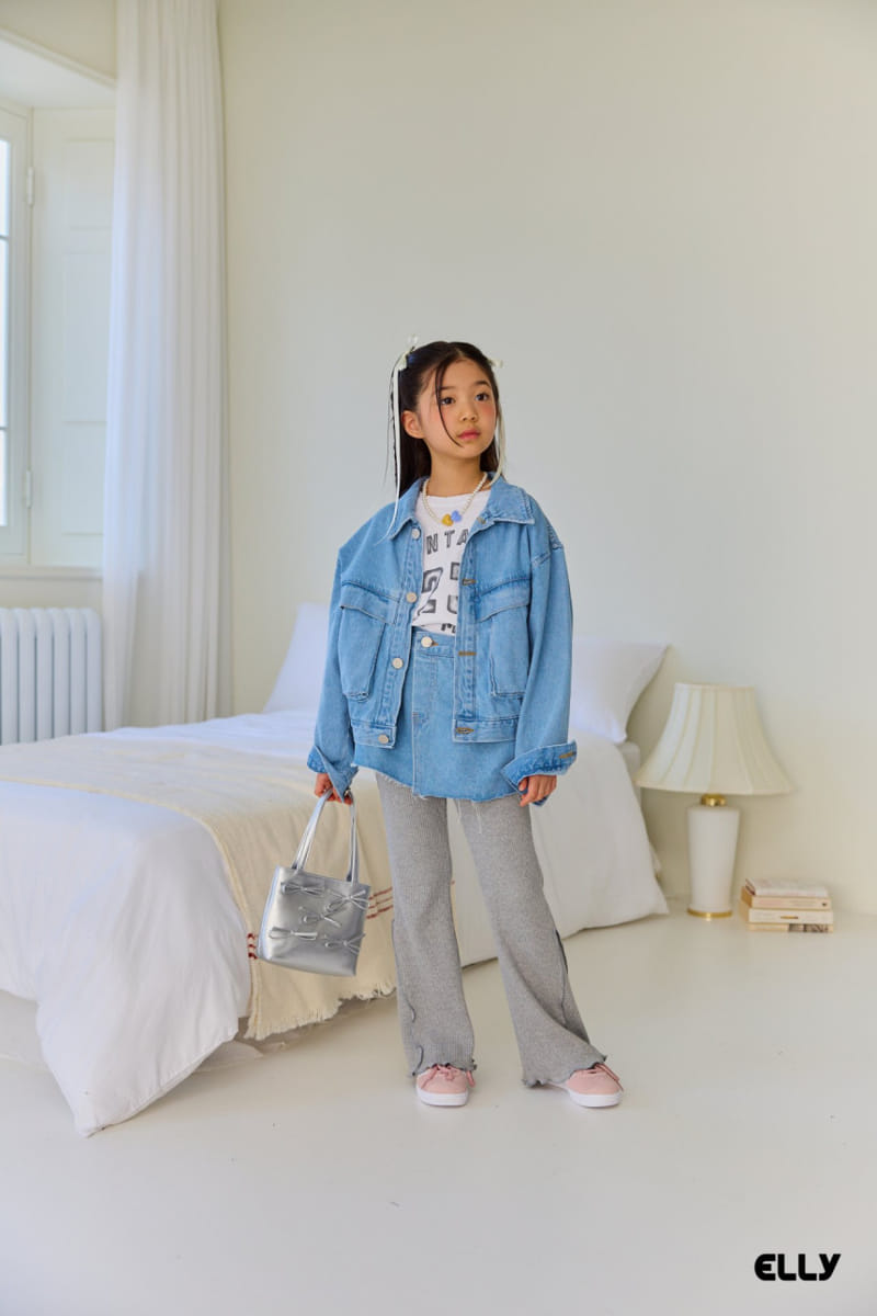 Ellymolly - Korean Children Fashion - #stylishchildhood - Wrap Denim Skirt - 7