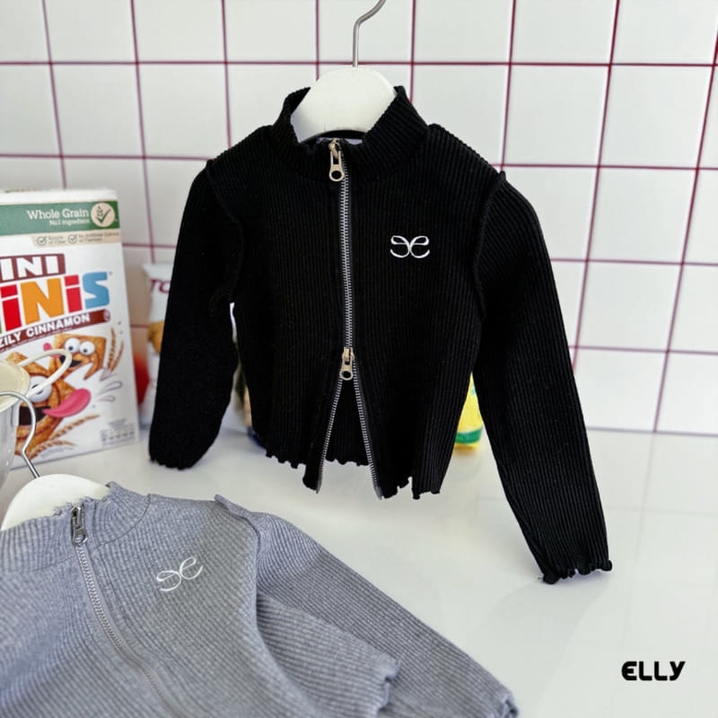 Ellymolly - Korean Children Fashion - #stylishchildhood - Ribbon Two Way Zip Up