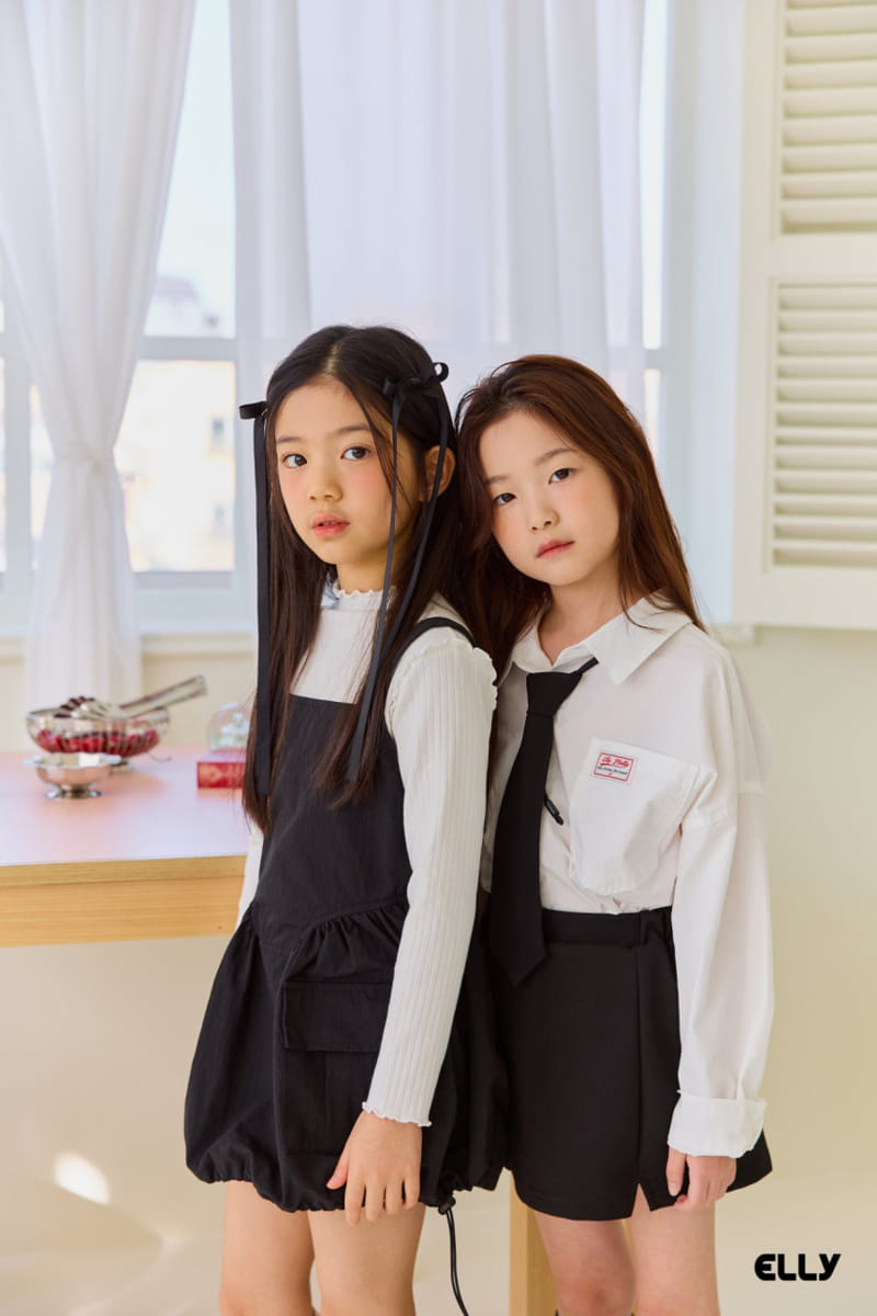 Ellymolly - Korean Children Fashion - #toddlerclothing - Spring Slit Skirt - 7