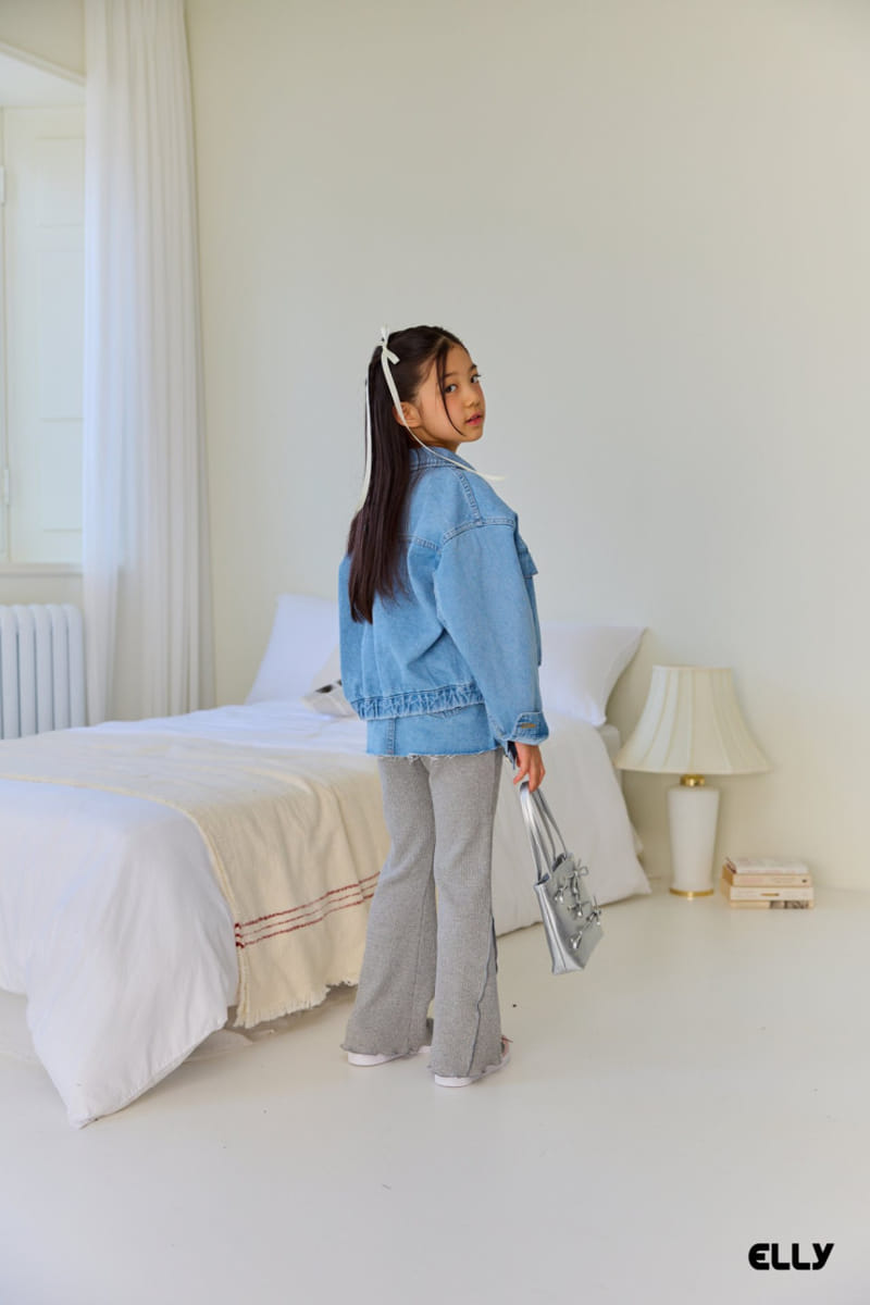 Ellymolly - Korean Children Fashion - #toddlerclothing - Wrap Denim Skirt - 6