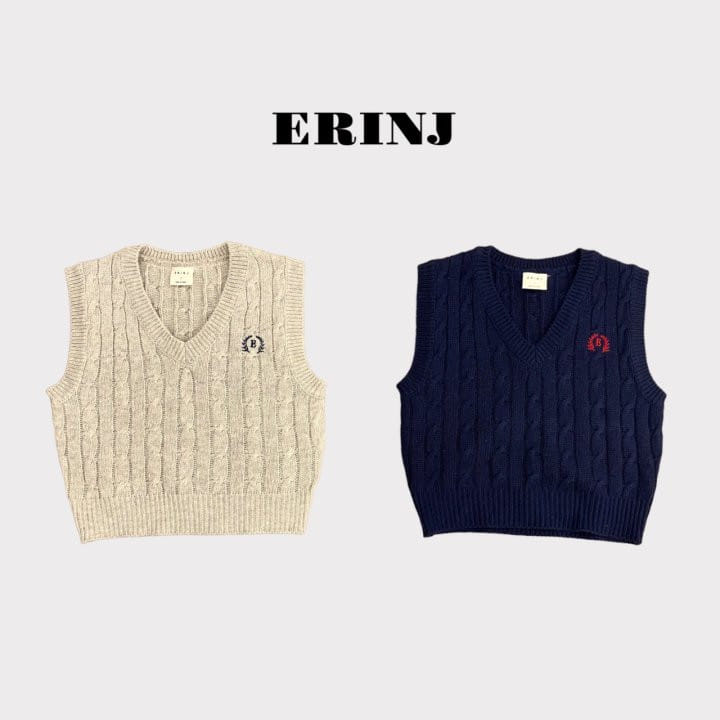 Erin J - Korean Children Fashion - #kidsshorts - Twisted Knit Vest