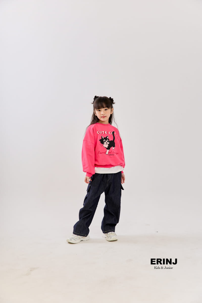 Erin J - Korean Children Fashion - #stylishchildhood - Cat Sweatshirt - 2