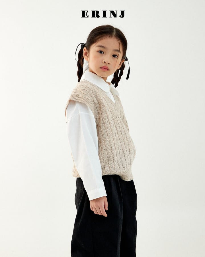 Erin J - Korean Children Fashion - #toddlerclothing - Twisted Knit Vest - 10