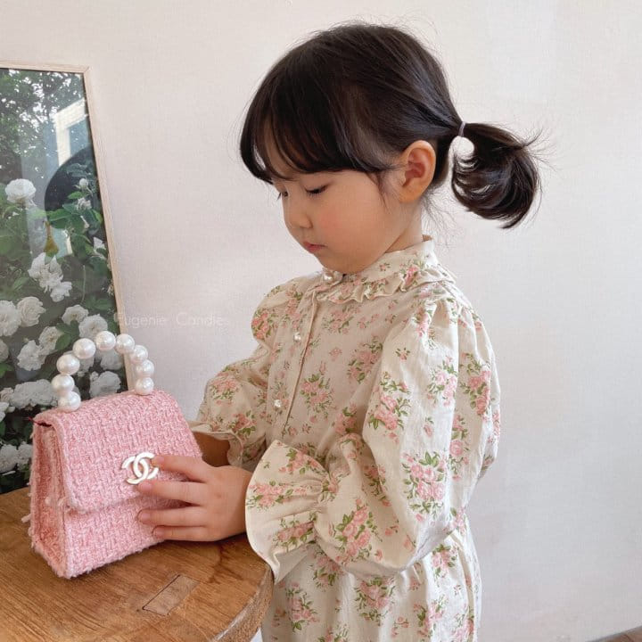 Eugenie Candies - Korean Children Fashion - #childrensboutique - Peach Rose Top Bottom Set - 5