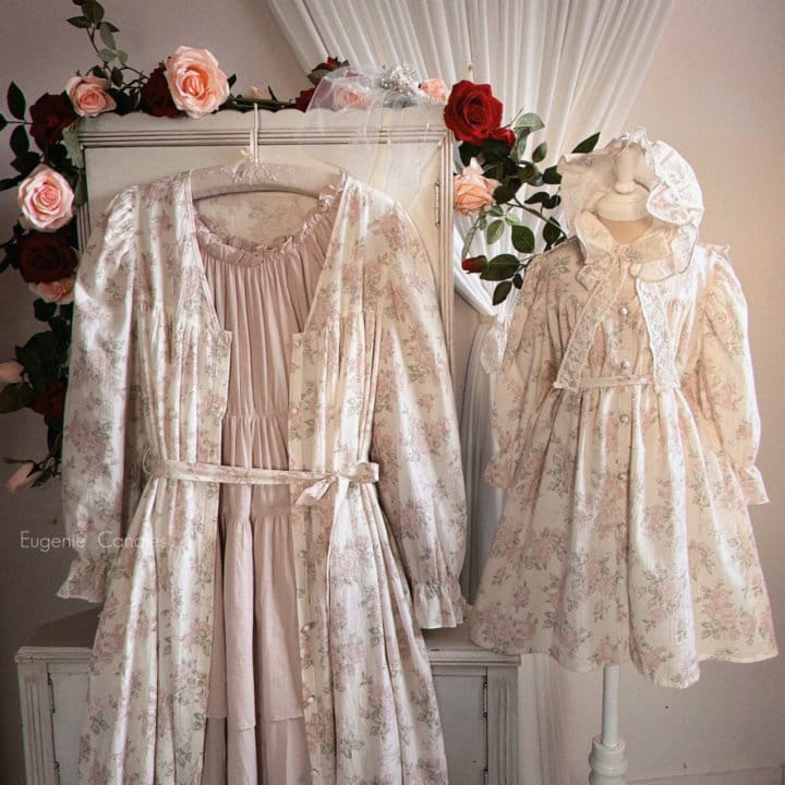 Eugenie Candies - Korean Children Fashion - #designkidswear - Blooming Dress + Robe - 2