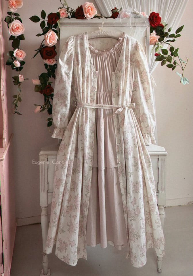 Eugenie Candies - Korean Children Fashion - #discoveringself - Blooming Dress + Robe - 3