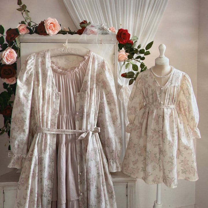 Eugenie Candies - Korean Children Fashion - #magicofchildhood - Blooming Dress + Robe - 10