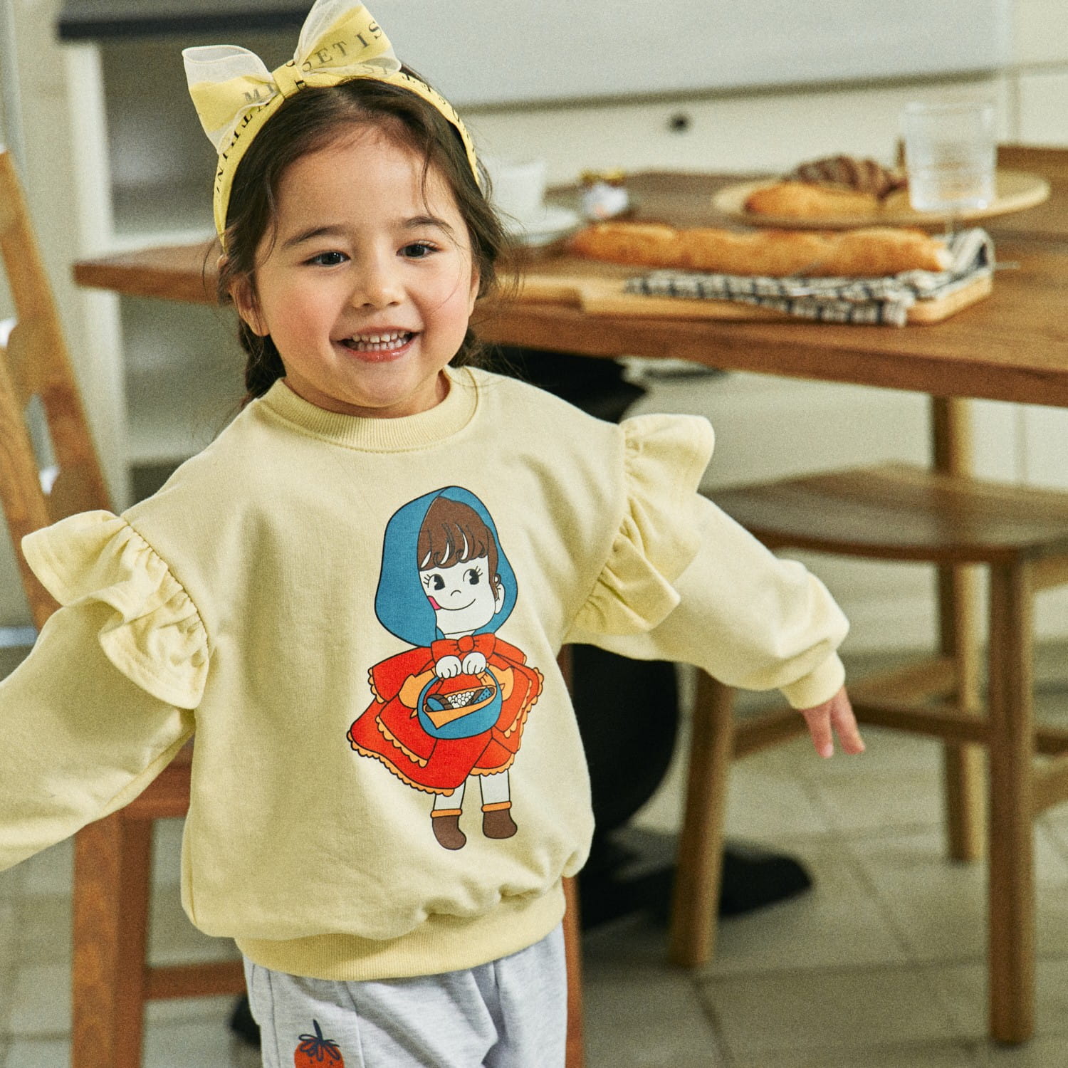 Firstblue - Korean Children Fashion - #childofig - Blue Cape Frill Tee - 2