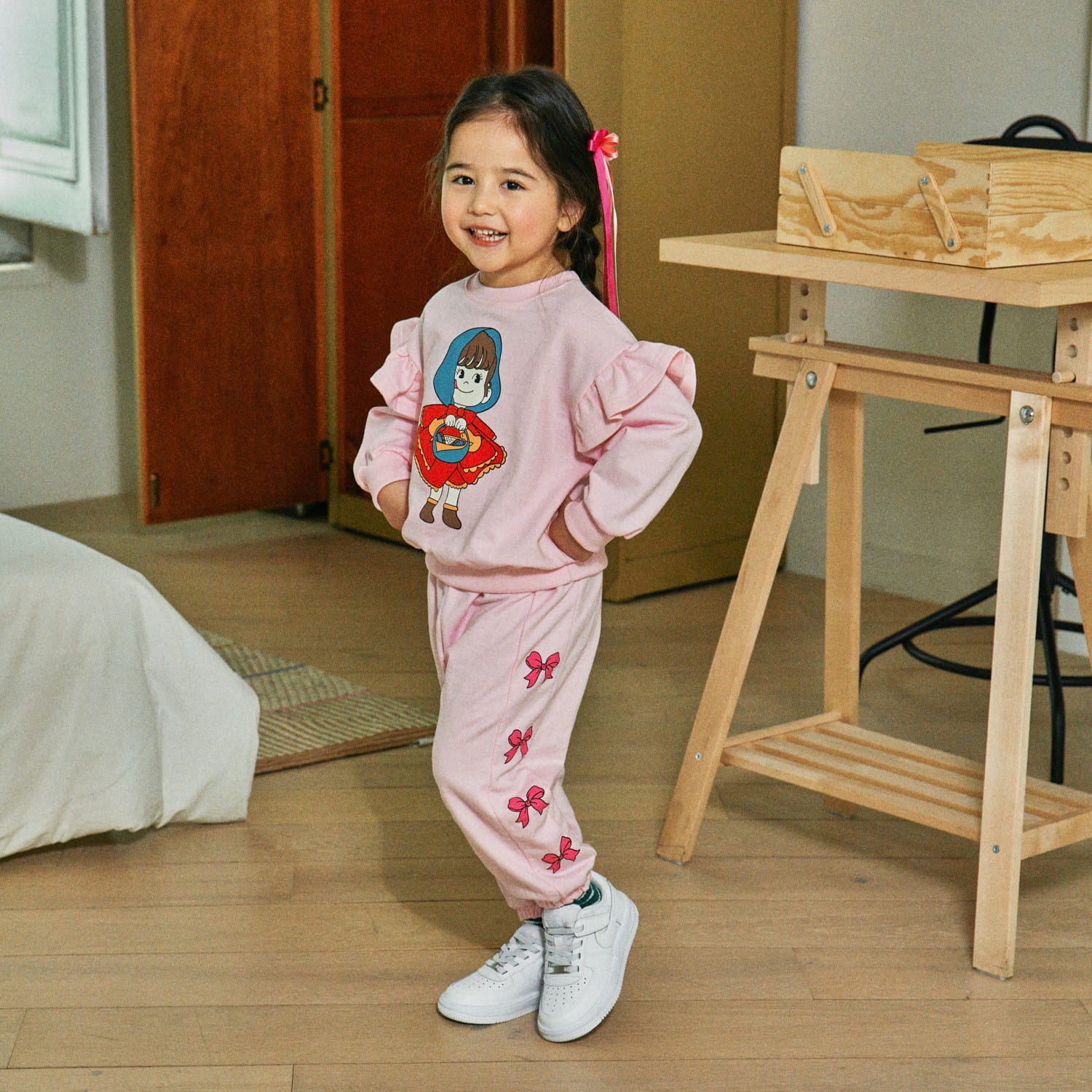 Firstblue - Korean Children Fashion - #childofig - Blue Cape Frill Tee - 4