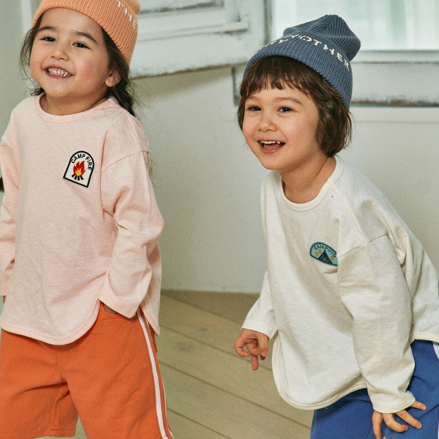 Firstblue - Korean Children Fashion - #discoveringself - Camping Wappen Embroidery Tee - 4