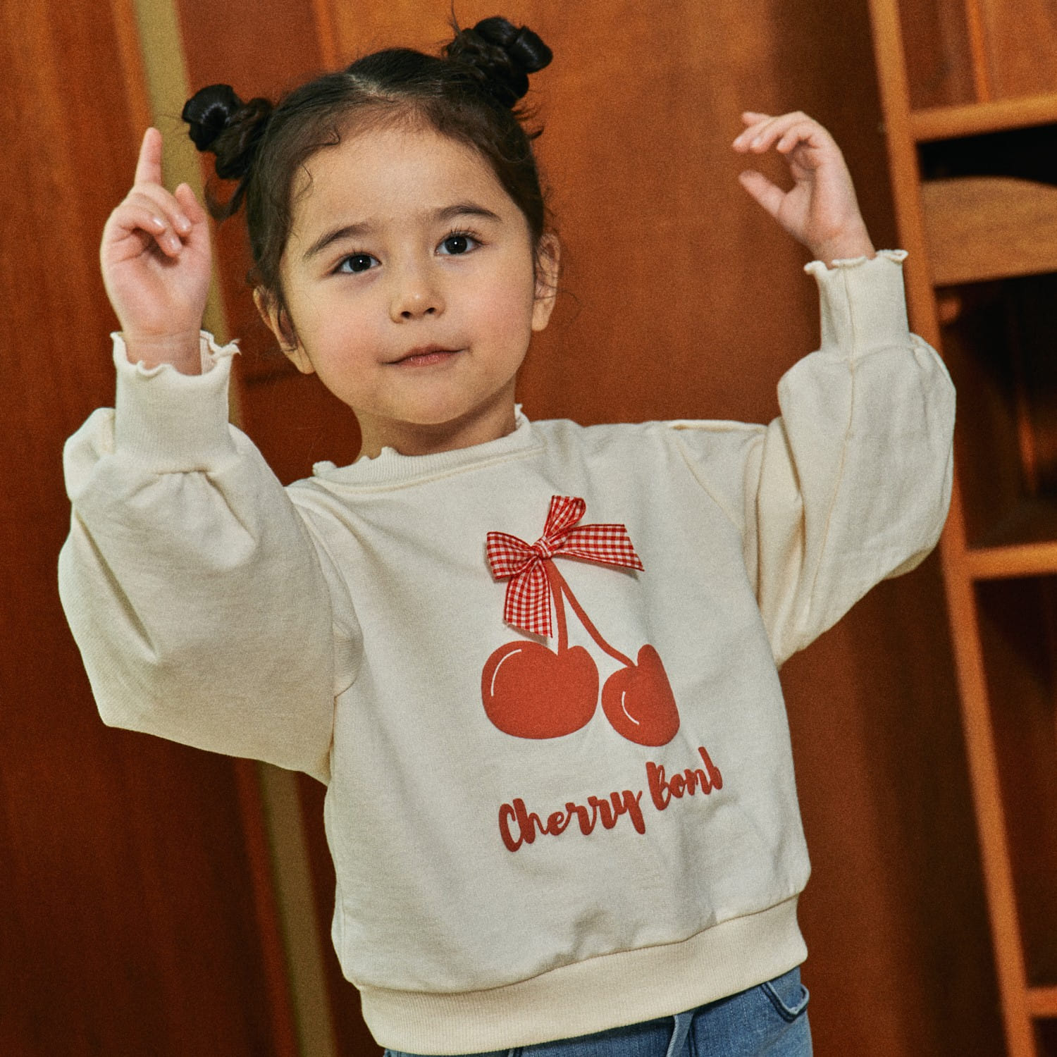 Firstblue - Korean Children Fashion - #fashionkids - Cherry Ribbon Tee - 3