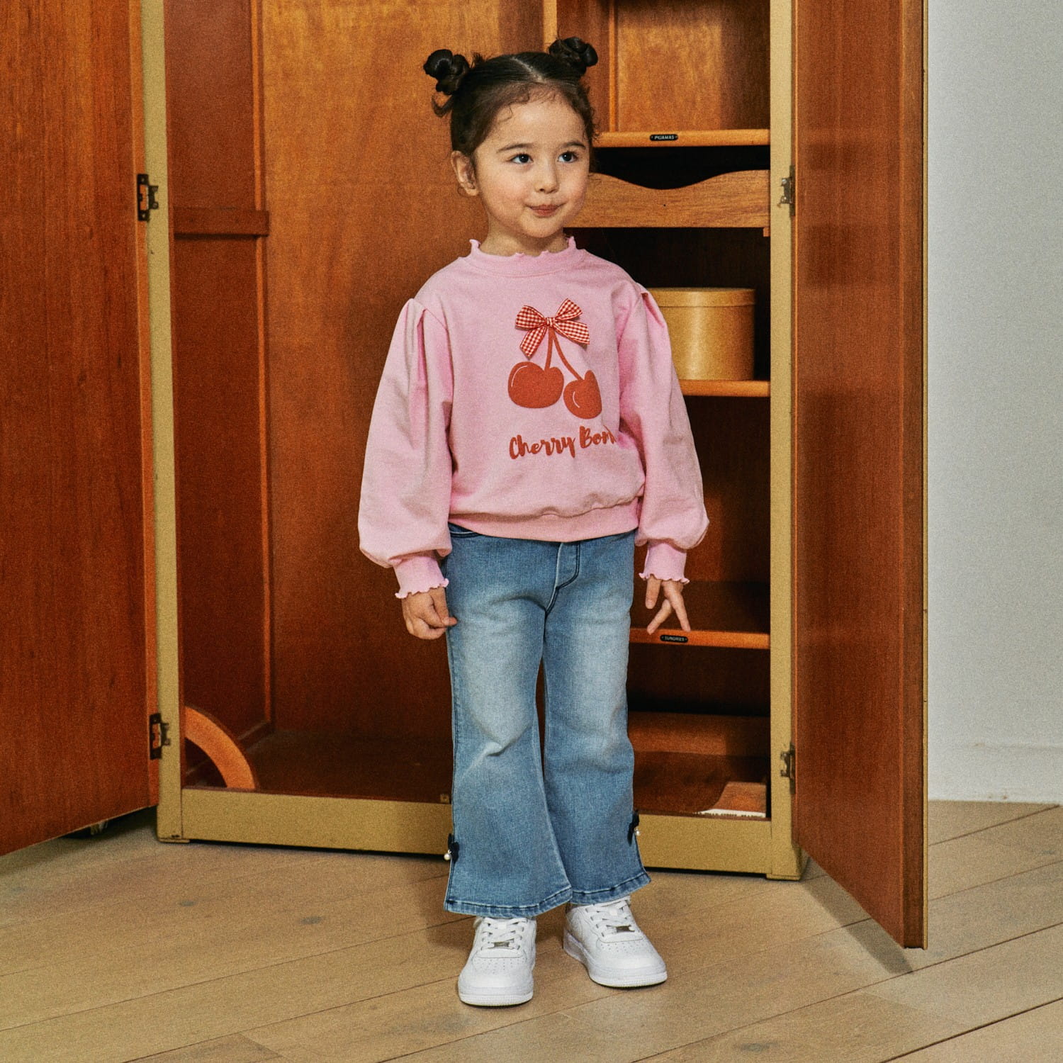 Firstblue - Korean Children Fashion - #fashionkids - Cherry Ribbon Tee - 4