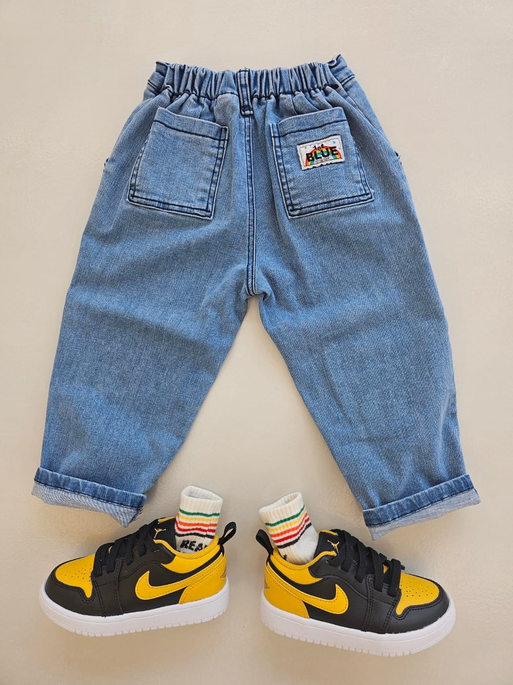 Firstblue - Korean Children Fashion - #kidsshorts - Half Open Pleated Jeans - 2