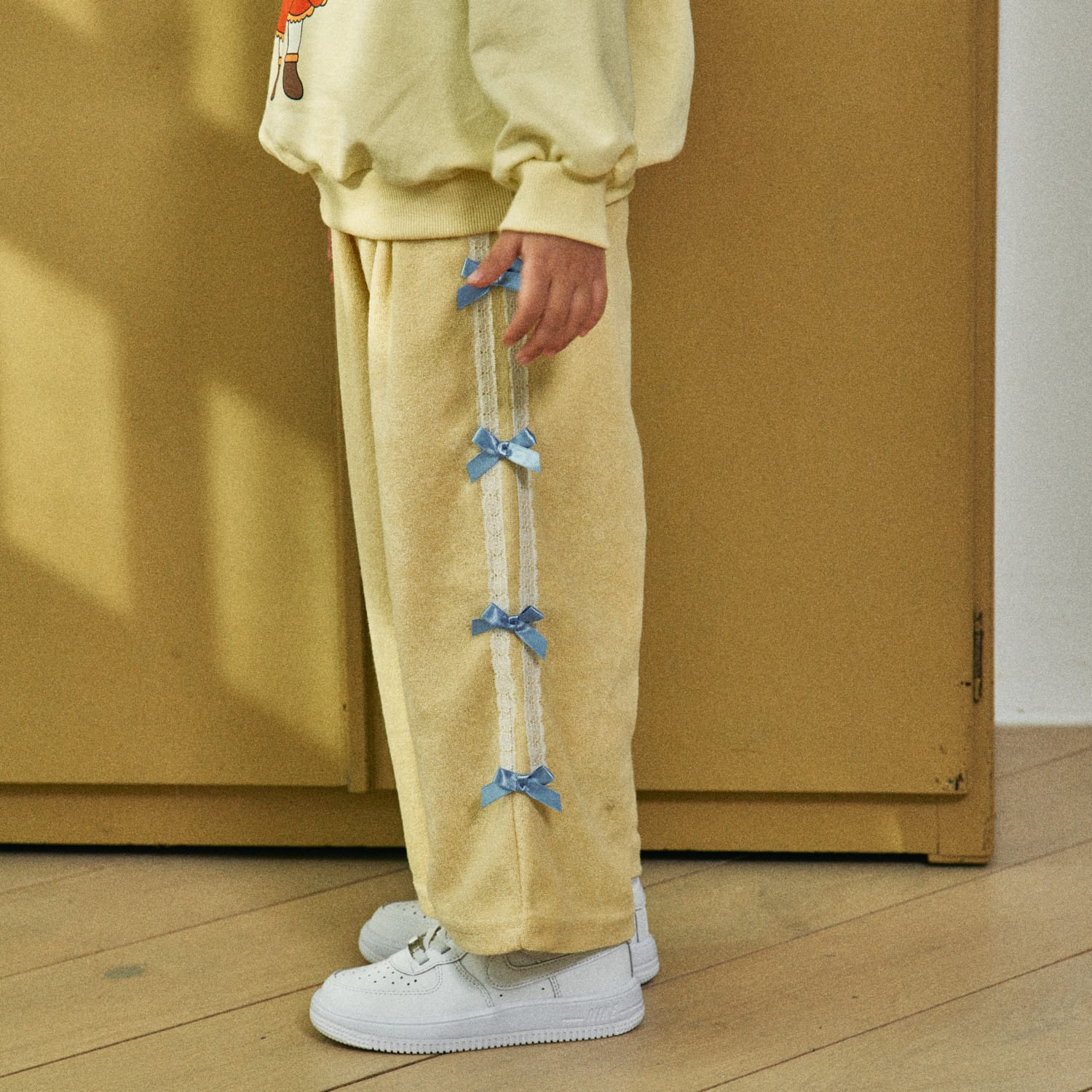 Firstblue - Korean Children Fashion - #kidsstore - Terry Ribbon Pants - 7