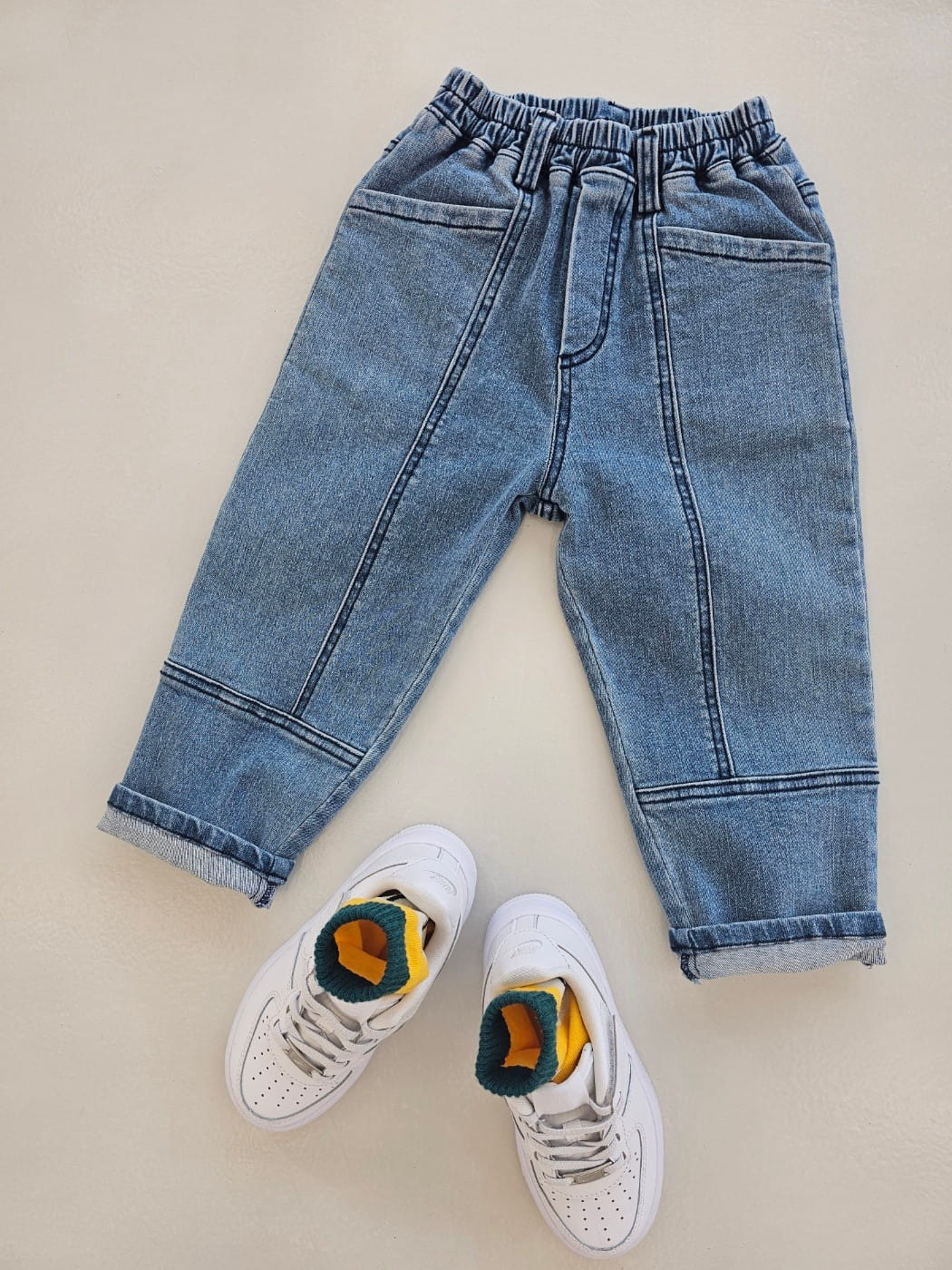 Firstblue - Korean Children Fashion - #littlefashionista - Denim Slit Jeans