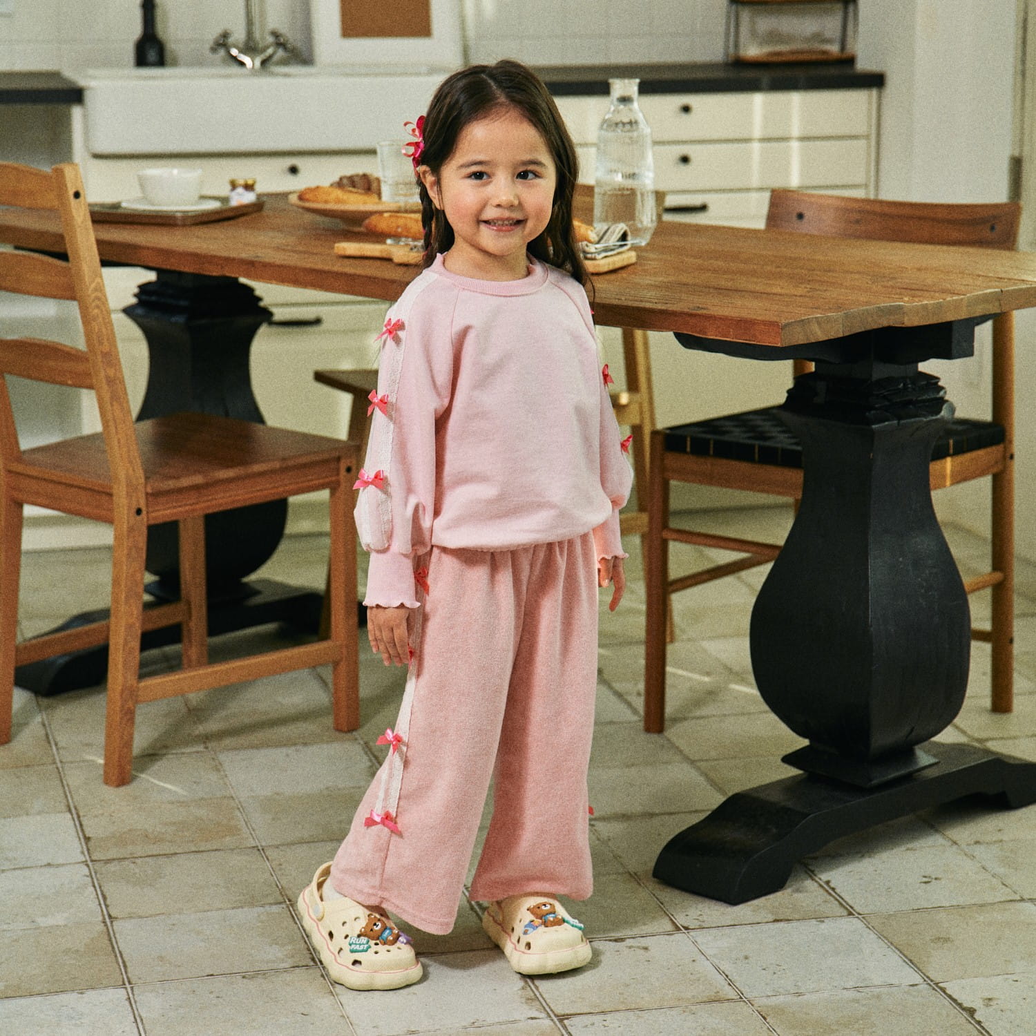 Firstblue - Korean Children Fashion - #magicofchildhood - Ribbon Tape Sweatshirt - 5