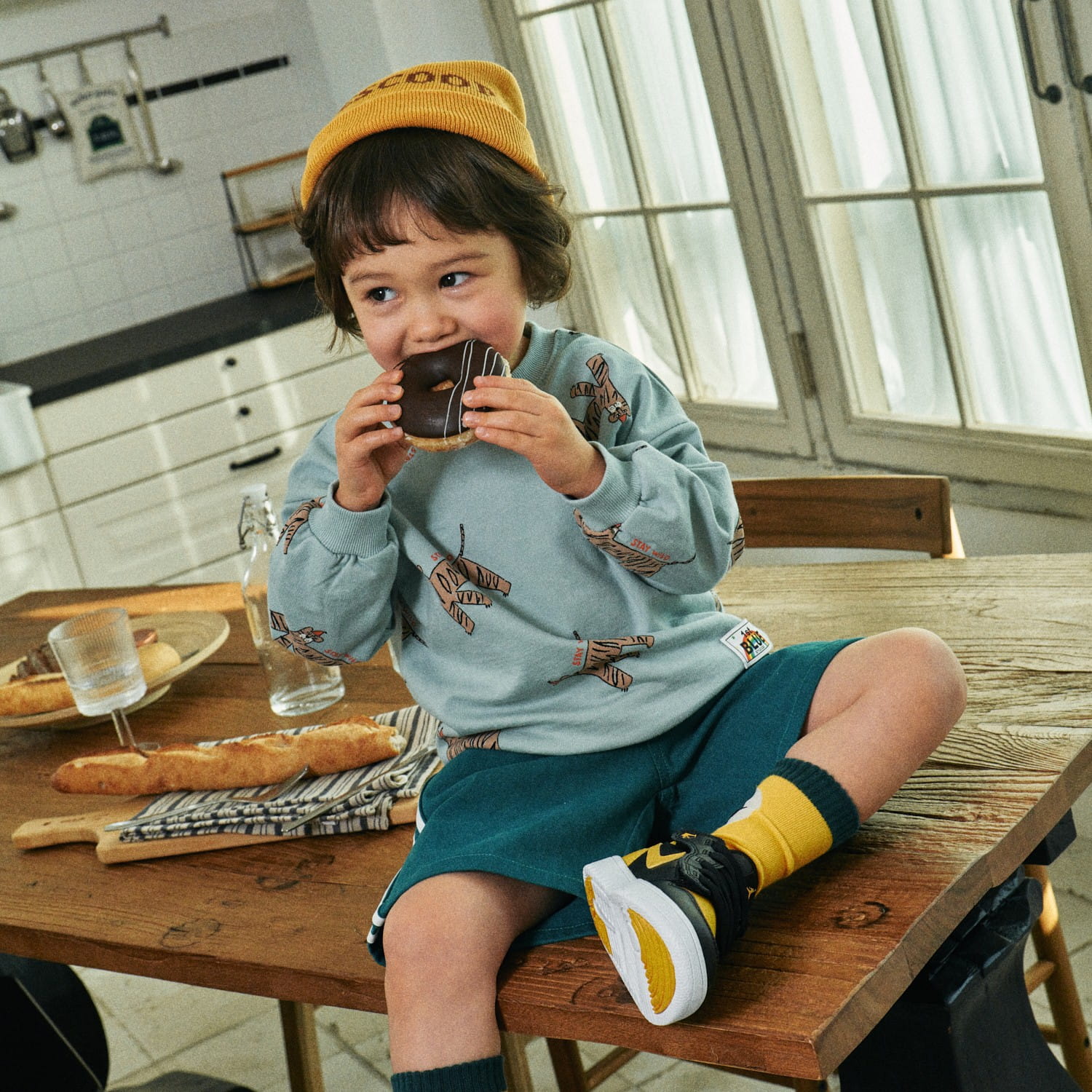 Firstblue - Korean Children Fashion - #magicofchildhood - Animal Paint Sweatshirt - 4