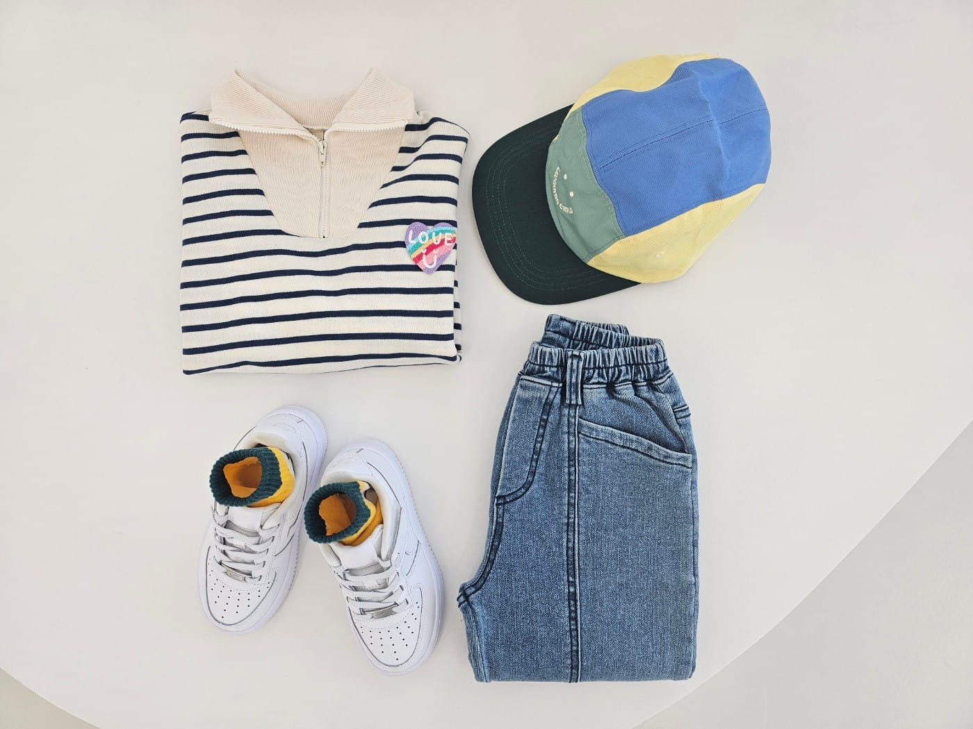 Firstblue - Korean Children Fashion - #minifashionista - Denim Slit Jeans - 3