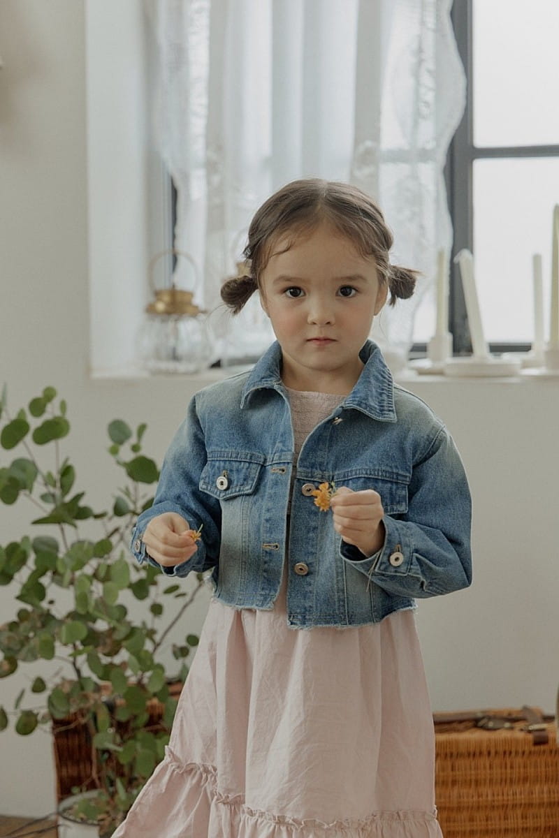 Flo - Korean Children Fashion - #kidsshorts - Pia Denim Jacket - 8